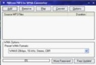 NBFree MP3 to WMA Converter screenshot